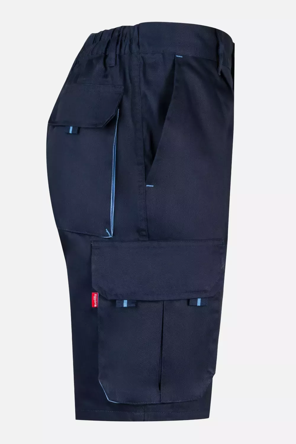 Velilla 103007-61-05, Work Shorts, Navy Blue/Sky Blue, image 4