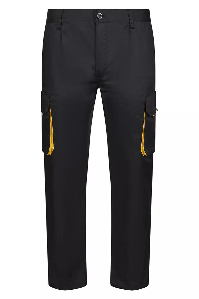Velilla Work Trousers, Black/Yellow