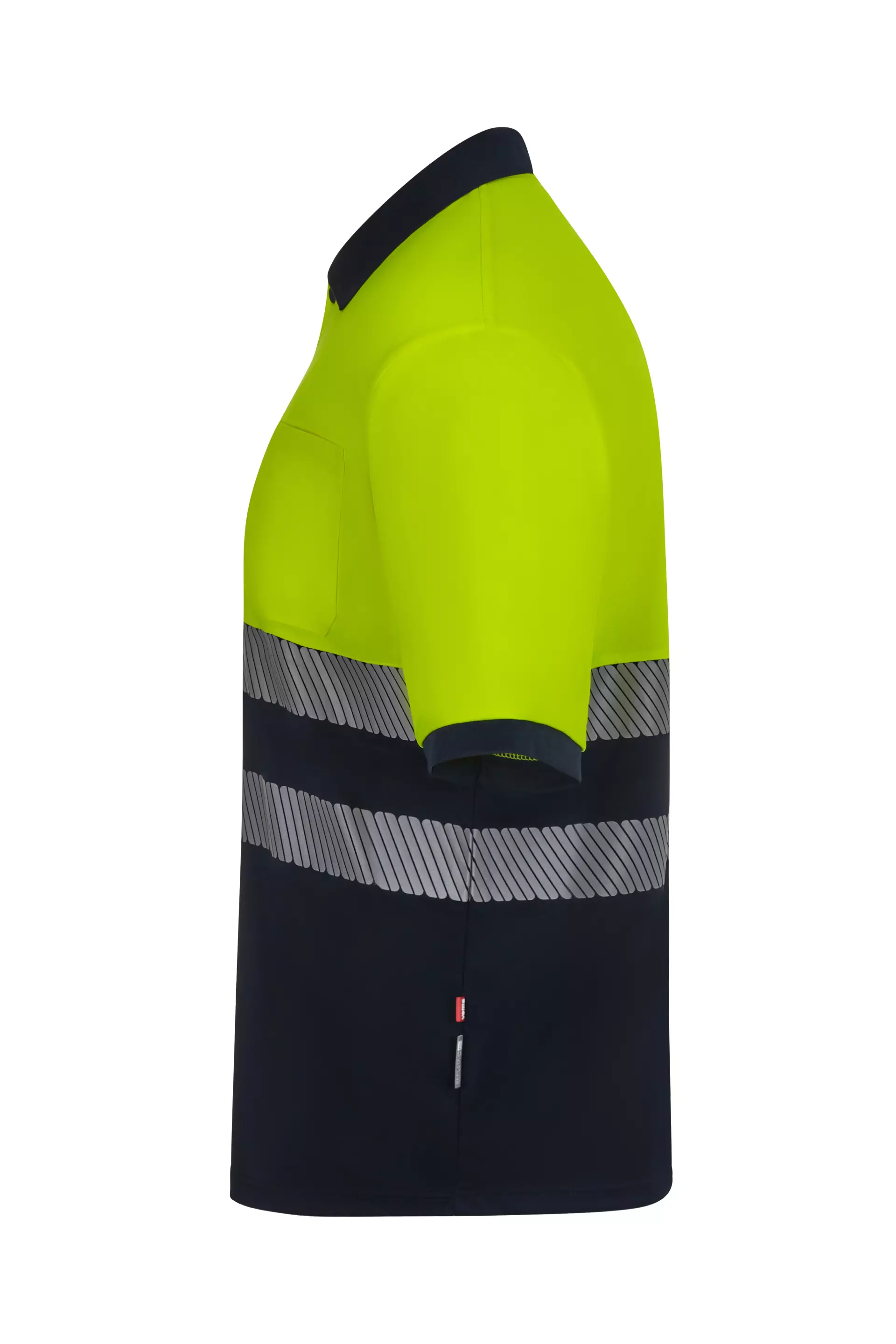 Velilla 305533-61-20-1, High-Vis Polo Shirt, Navy Blue/Hi-Vis Yellow, image 3