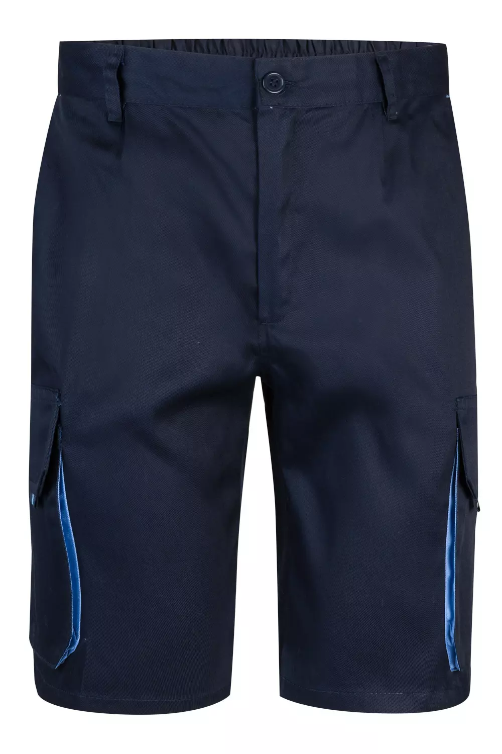 Velilla 103007-61-05, Work Shorts, Navy Blue/Sky Blue
