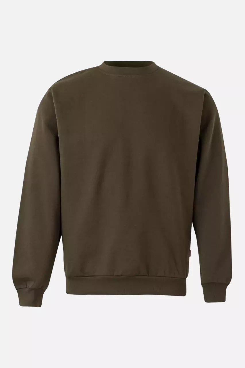 Velilla 105701-03, Work Sweatshirt, Khaki Green, image 1, gallery thumbnail
