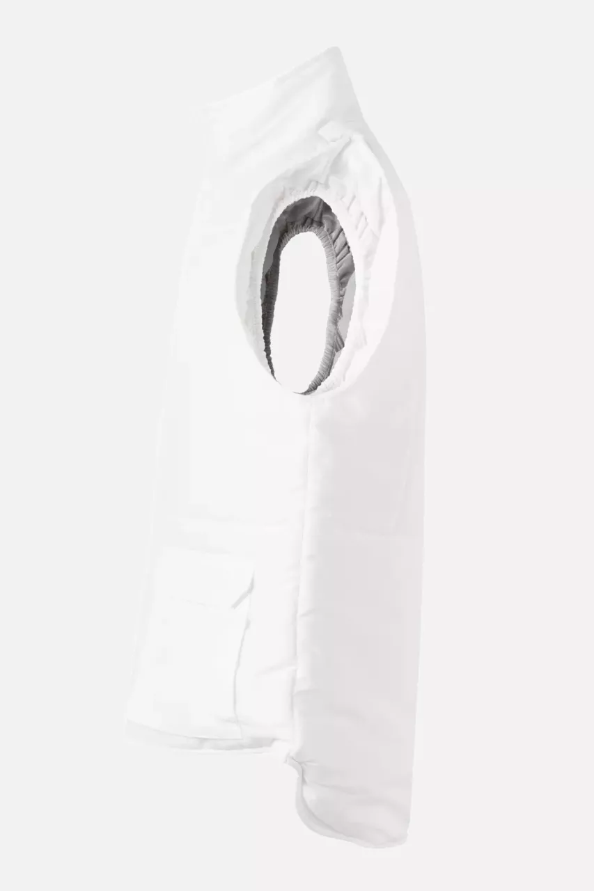 Velilla 205901-07, Padded Work Vest, White, image 6, gallery thumbnail