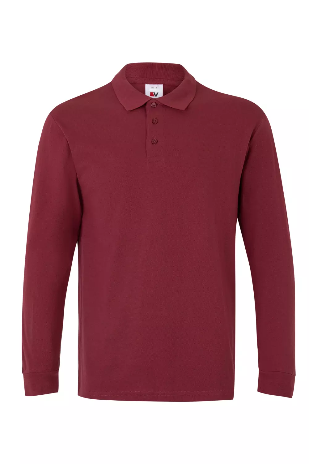 Velilla 105503-18, Long Sleeved Polo Shirt, Maroon