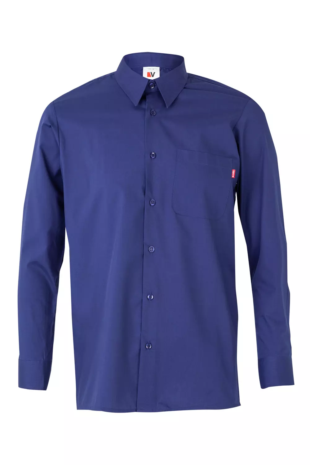 Velilla 529-09, Long Sleeved Work Shirt, Royal Blue