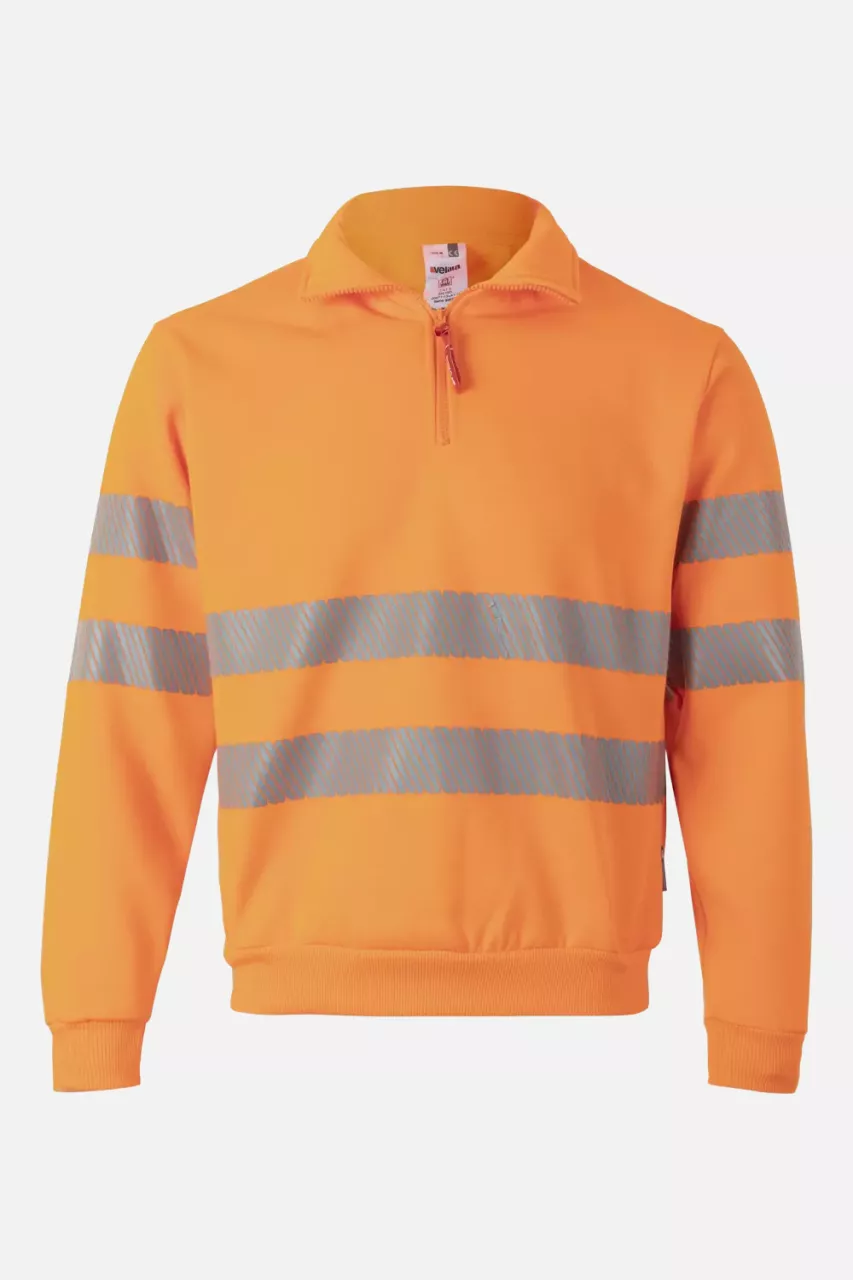 Velilla 305704-19, High-Vis Sweatshirt, Hi-Vis Orange, image 1, gallery thumbnail