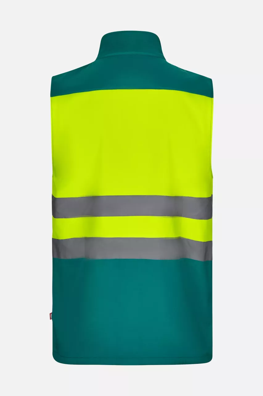 Velilla 305906-02-20-2, High-Vis Vest, Size 4XL/5XL, Green/Hi-Vis Yellow, image 5, gallery thumbnail