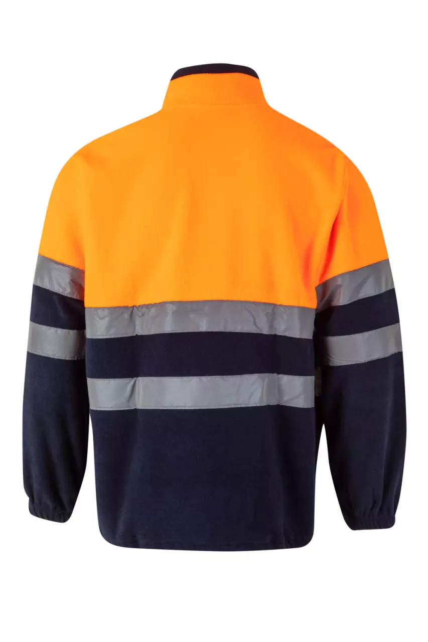 Velilla 0182-01-19-2, Warnschutz-Fleecejacke, Größe 4XL/5XL, Marineblau/Warnschutz-Orange, image 5, gallery thumbnail