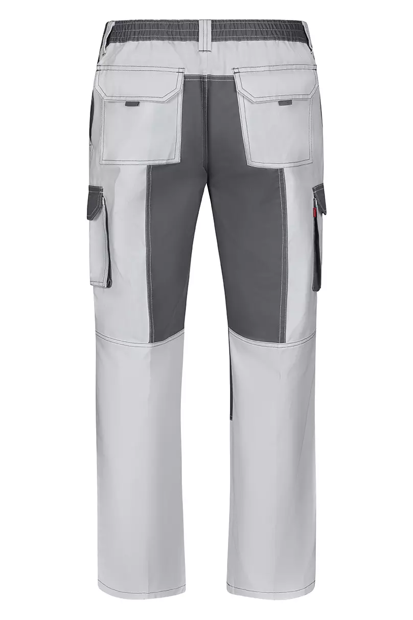 Velilla 103020B-07-08, Work Trousers, White/Grey, image 5, gallery thumbnail