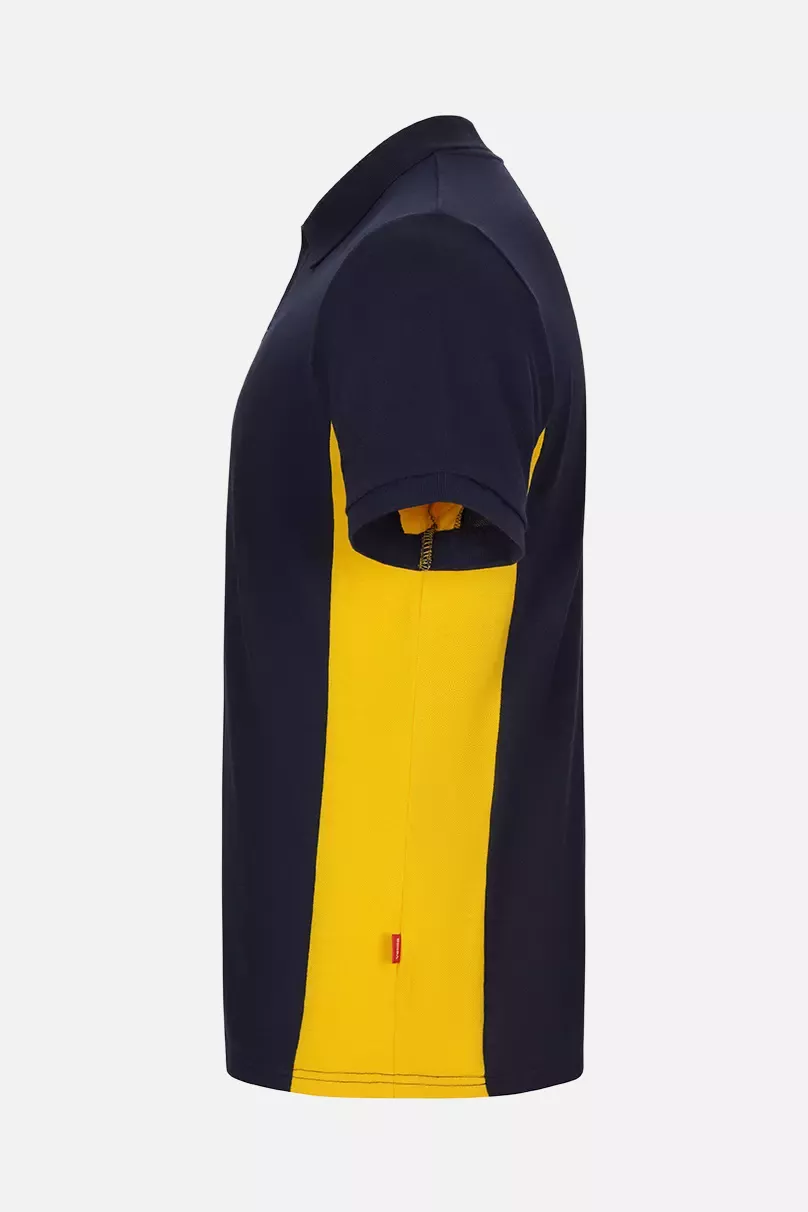 Velilla 105504-61-17, Polo Shirt, Navy Blue/Yellow, image 2