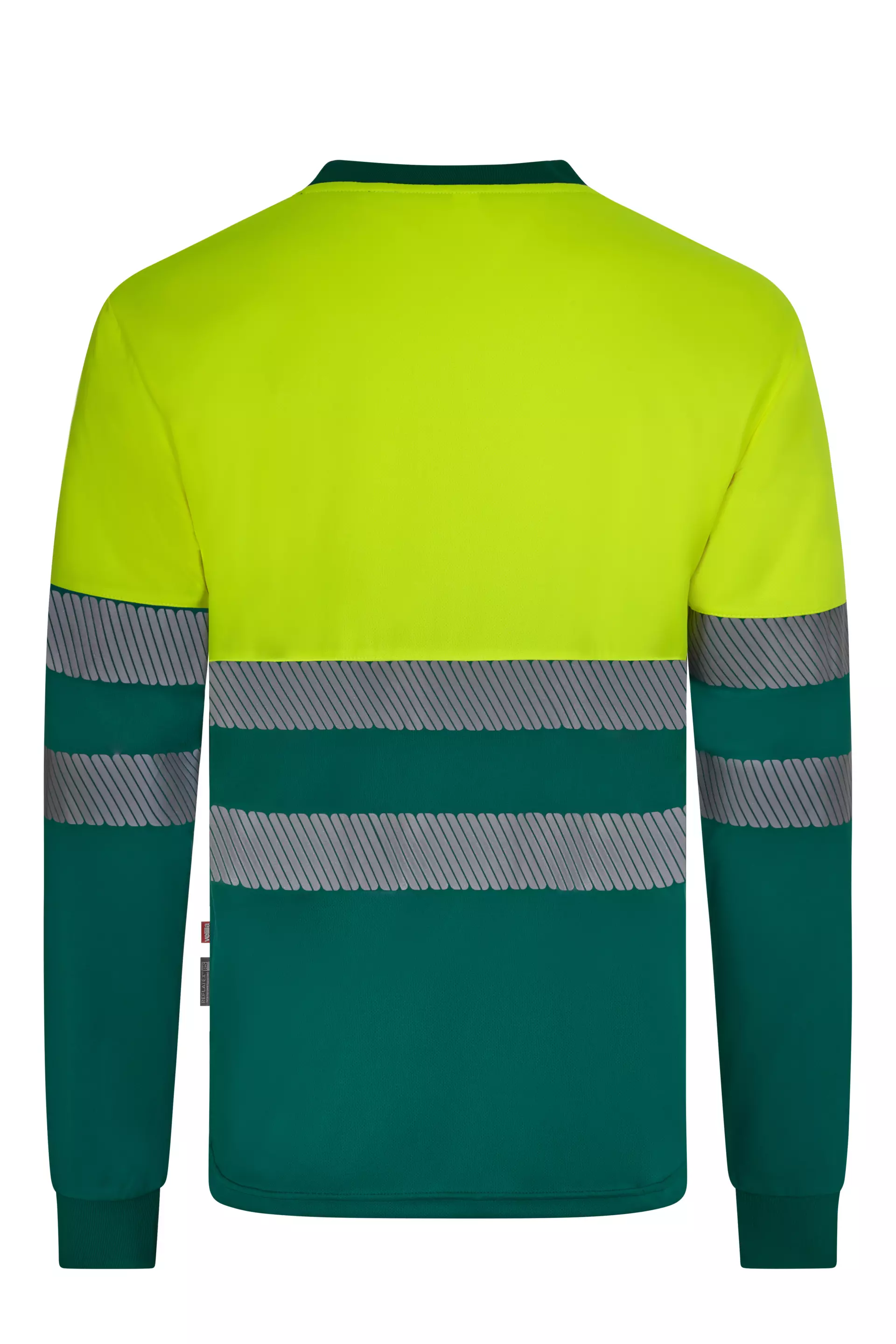 Velilla 305635-02-20, Warnschutz-Langarm-T-Shirt, Grün/Warngelb, image 3