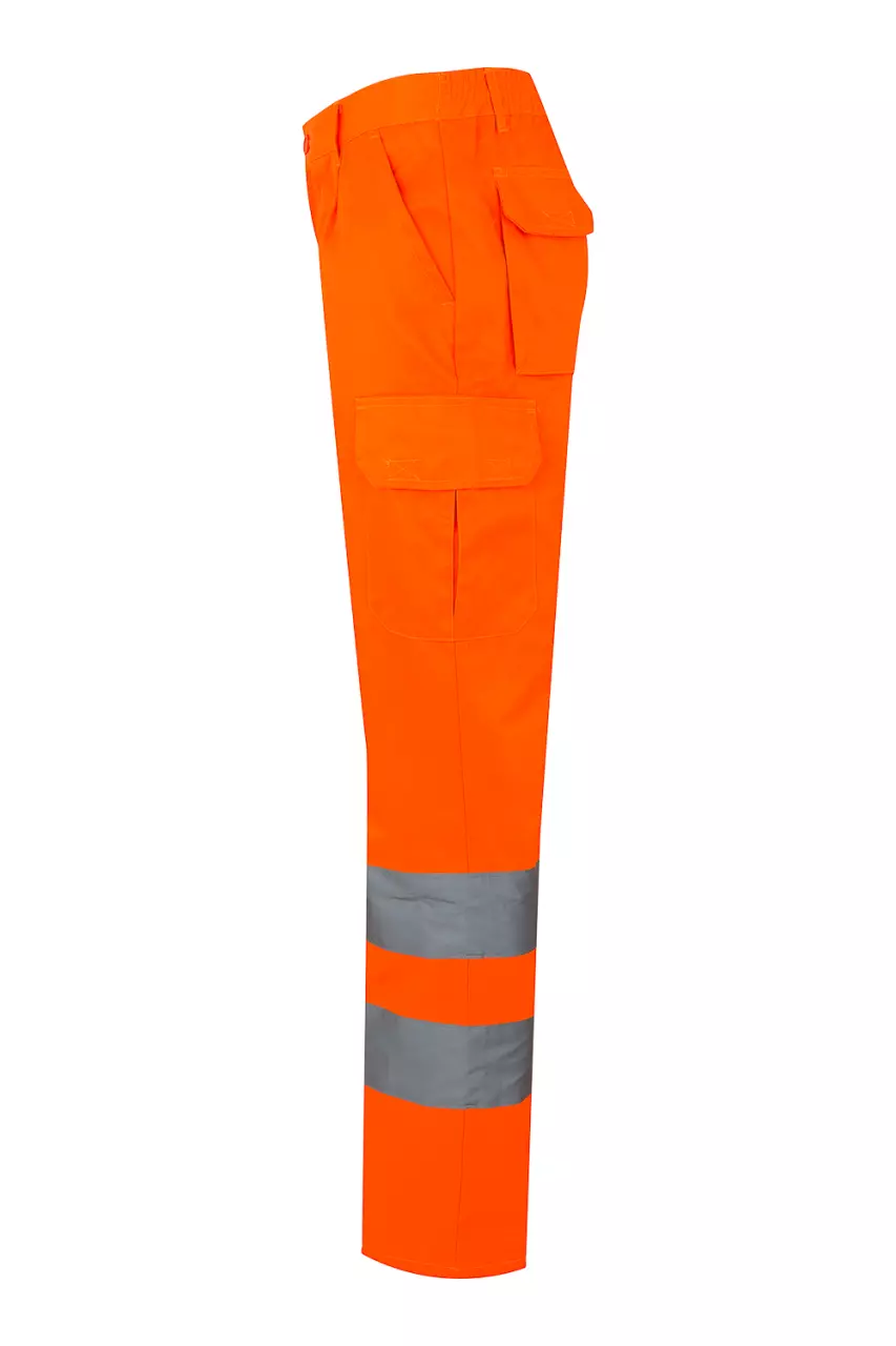 Velilla 303006-19-2, Warnschutz-Arbeitshose, Größe 4XL/5XL, Warnschutz-Orange, image 2, gallery thumbnail