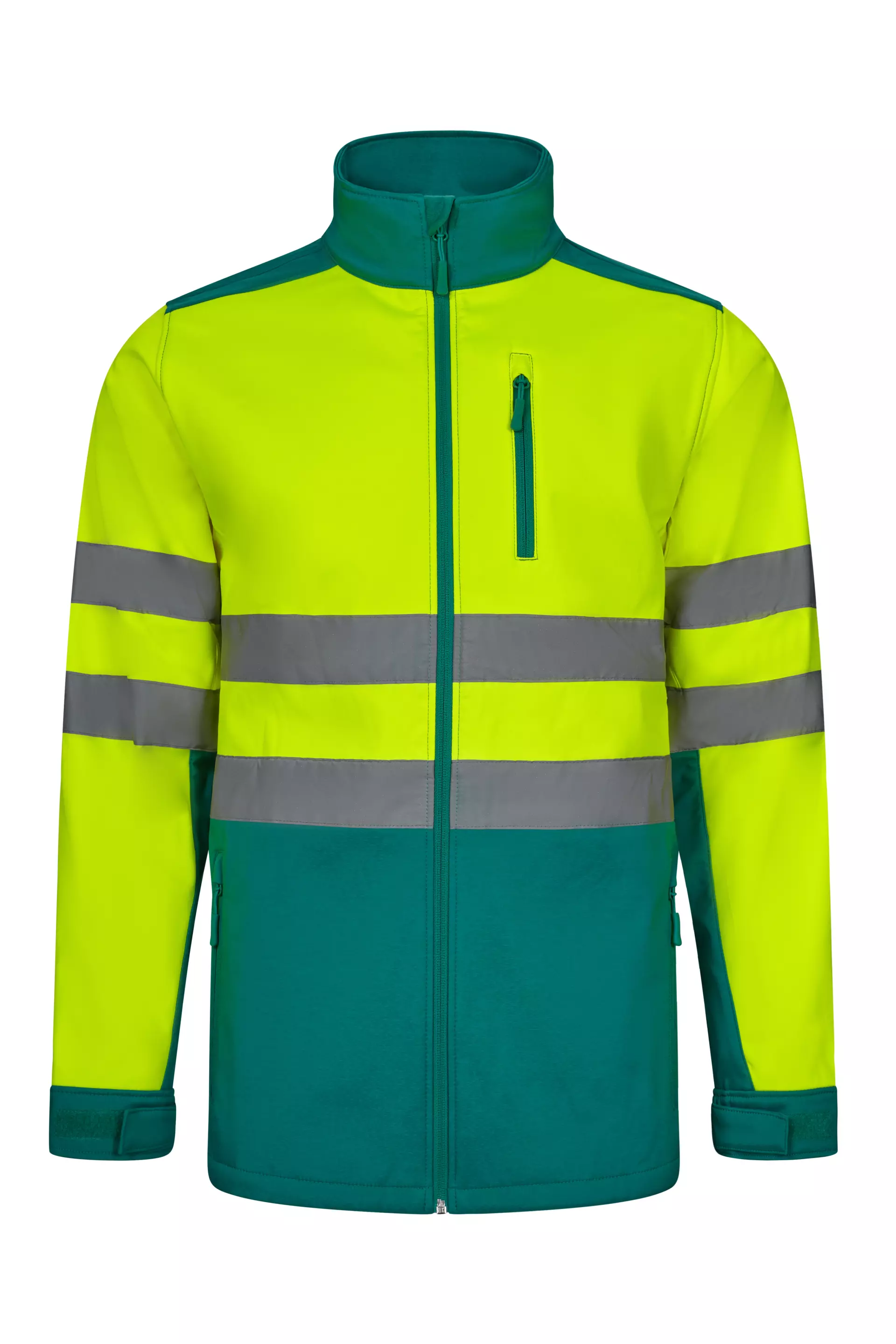 Velilla 306006-02-20-2, Warnschutzjacke, Größe 4XL/5XL, Grün/Warngelb
