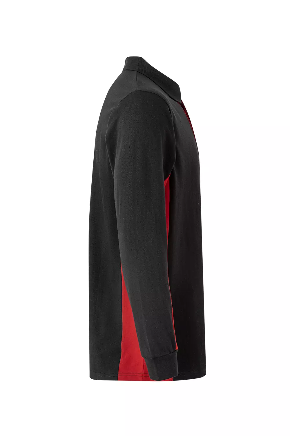Velilla 105514-00-12, Long Sleeved Polo Shirt, Black/Red, image 3