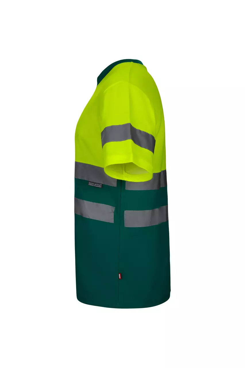 Velilla 305613-02-20, Warnschutz-Kurzarm-T-Shirt, Grün/Warngelb, image 3, gallery thumbnail