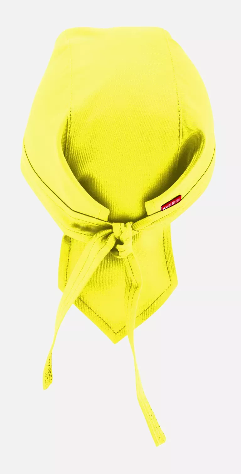 Velilla 404002-20, Chef Bandana, High-Vis Yellow, image 1