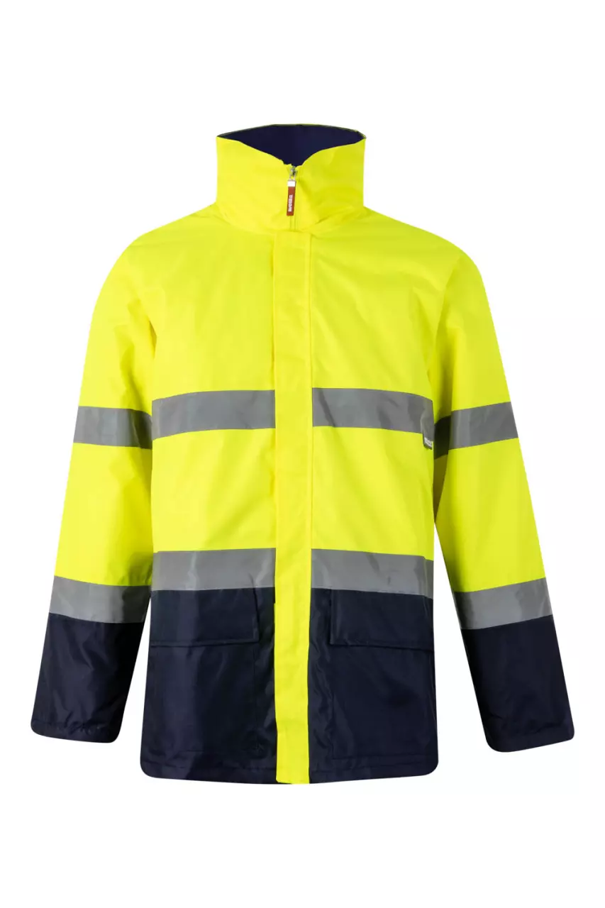 Velilla 306002-01-20-2, Warnschutzjacke, Größe 4XL/5XL, Marineblau/Warngelb