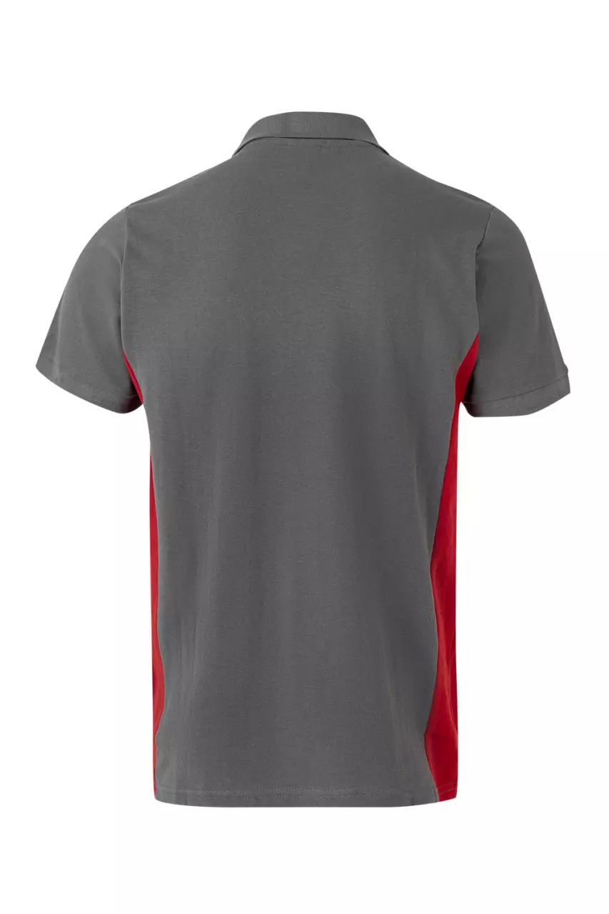 Velilla 105504-08-12, Polo Shirt, Grey/Red, image 2, gallery thumbnail