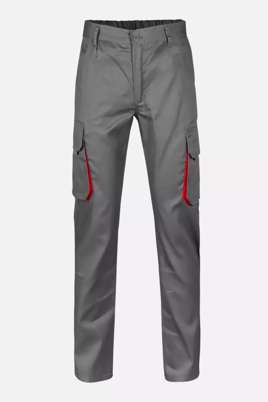 Velilla 103004-08-12, Work Trousers, Grey/Red, image 1, gallery thumbnail