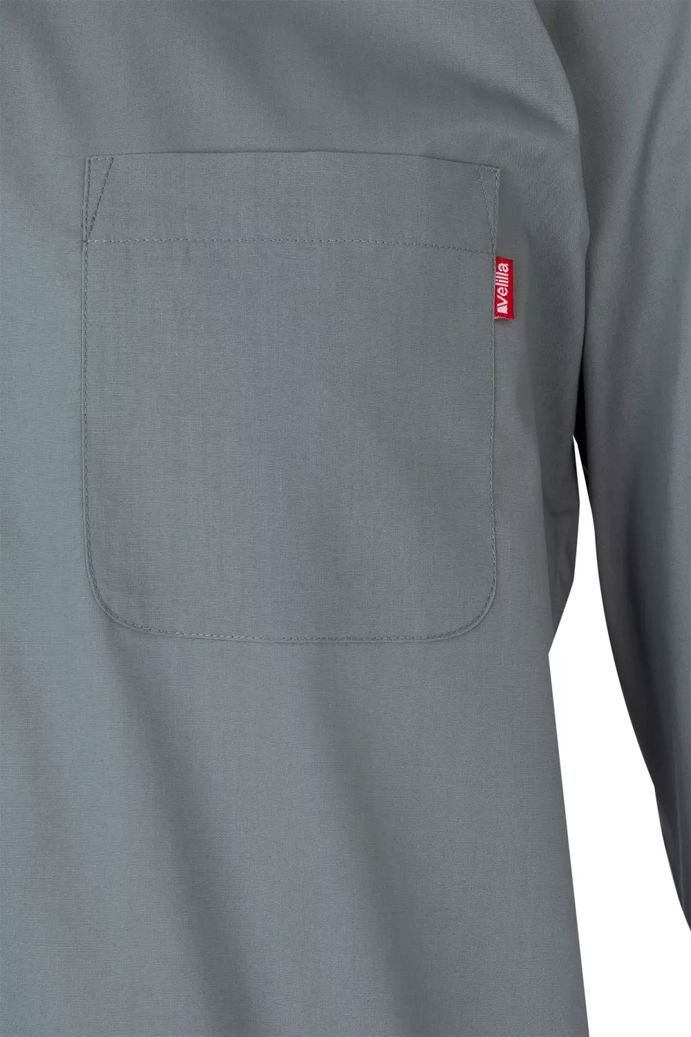 Velilla 529-08, Long Sleeved Work Shirt, Grey, image 3