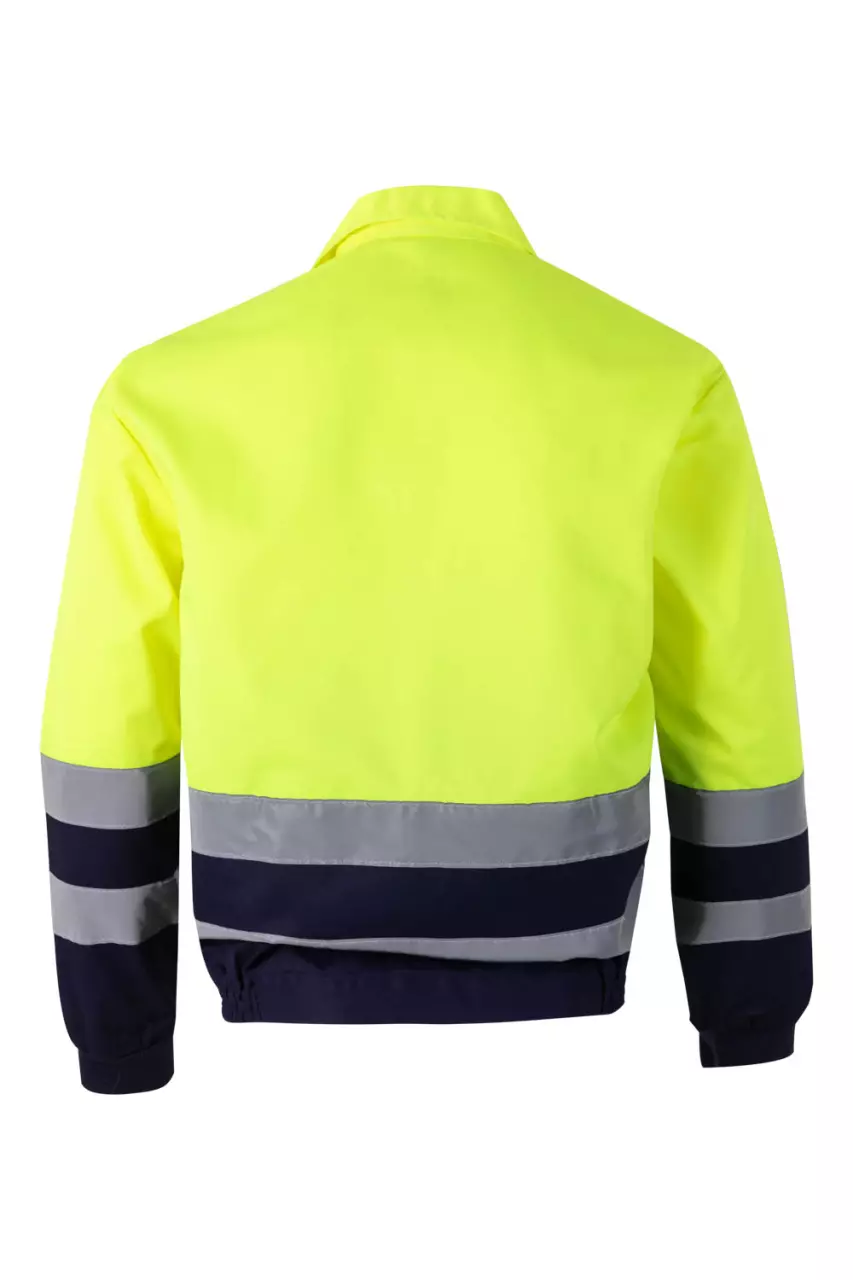 Velilla 0153-01-20-1, High-Vis Jacket, Marine Blue/High-Vis Yellow, image 2, gallery thumbnail