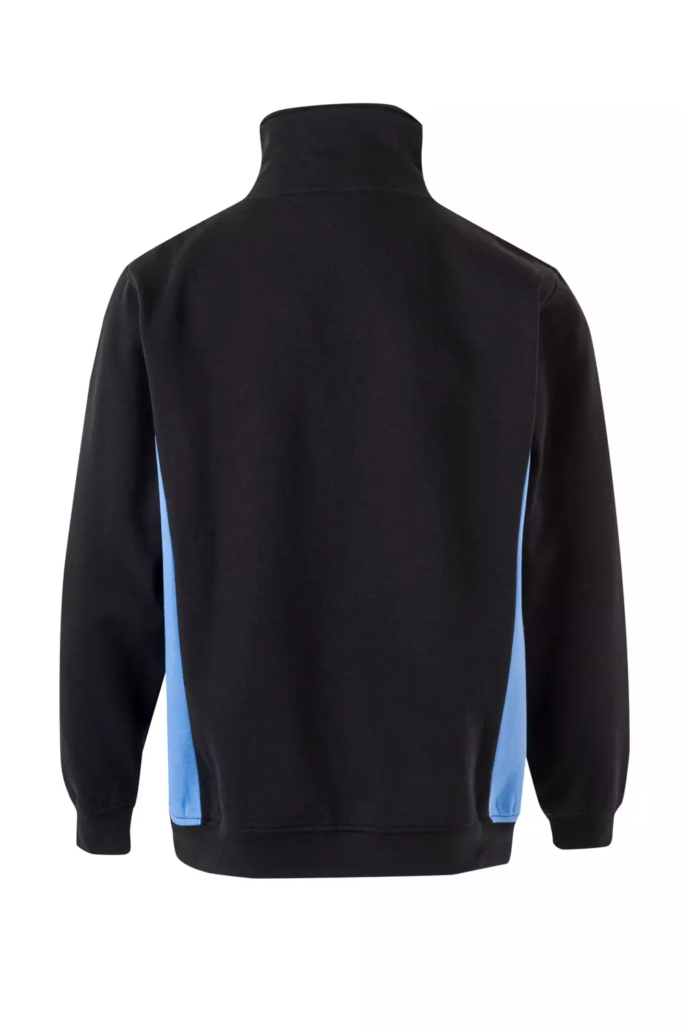 Velilla 105704-00-05, Work Sweatshirt, Black/Sky Blue, image 4