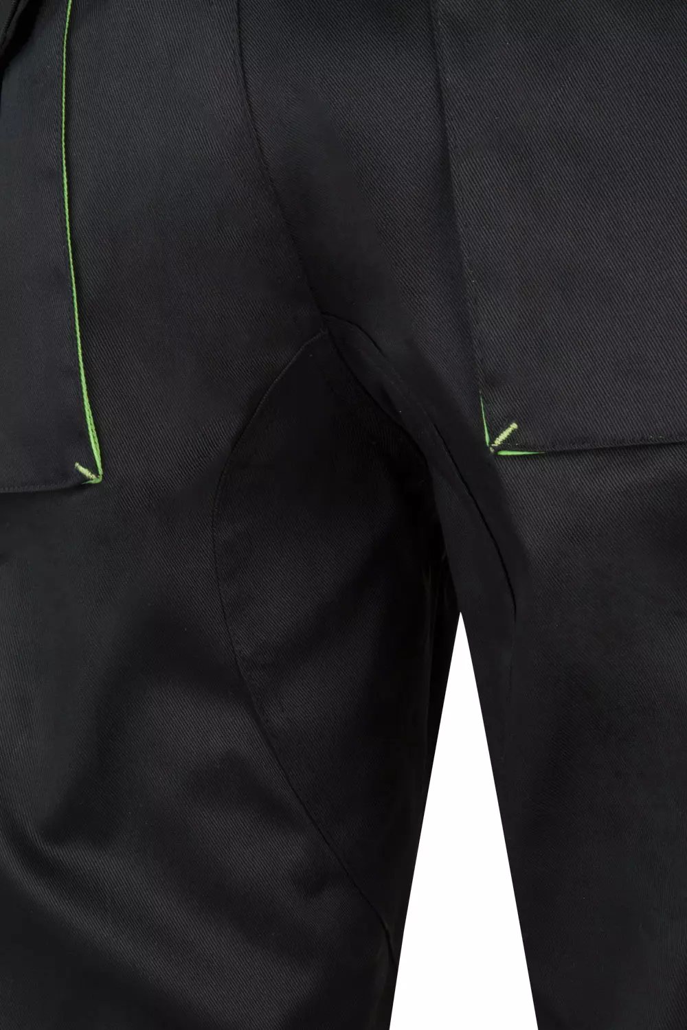 Velilla 103004-00-25, Arbeitshose, Schwarz/Limetten-Grün, image 3