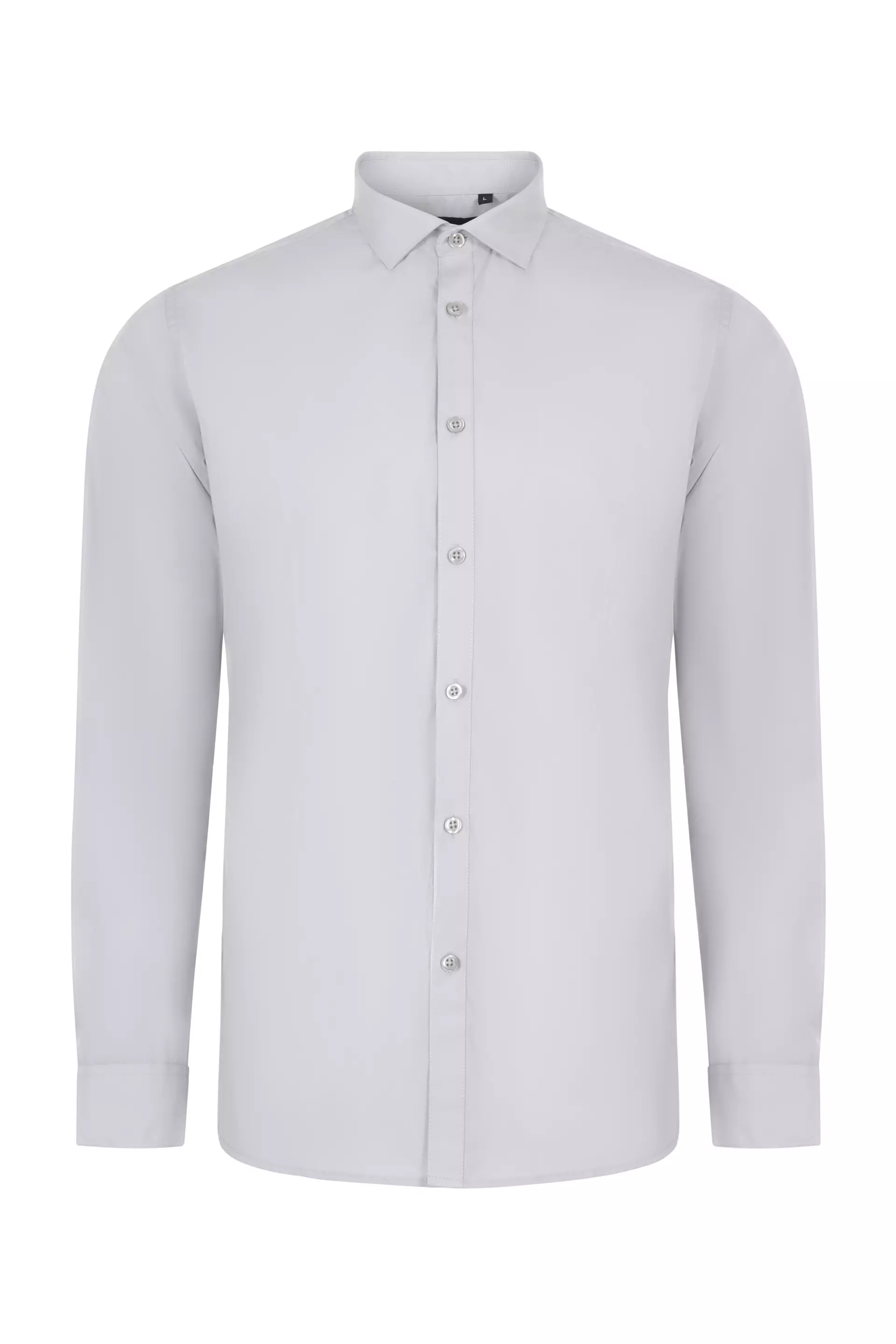 Velilla 405009-58, Long Sleeved Work Shirt, Ice Grey