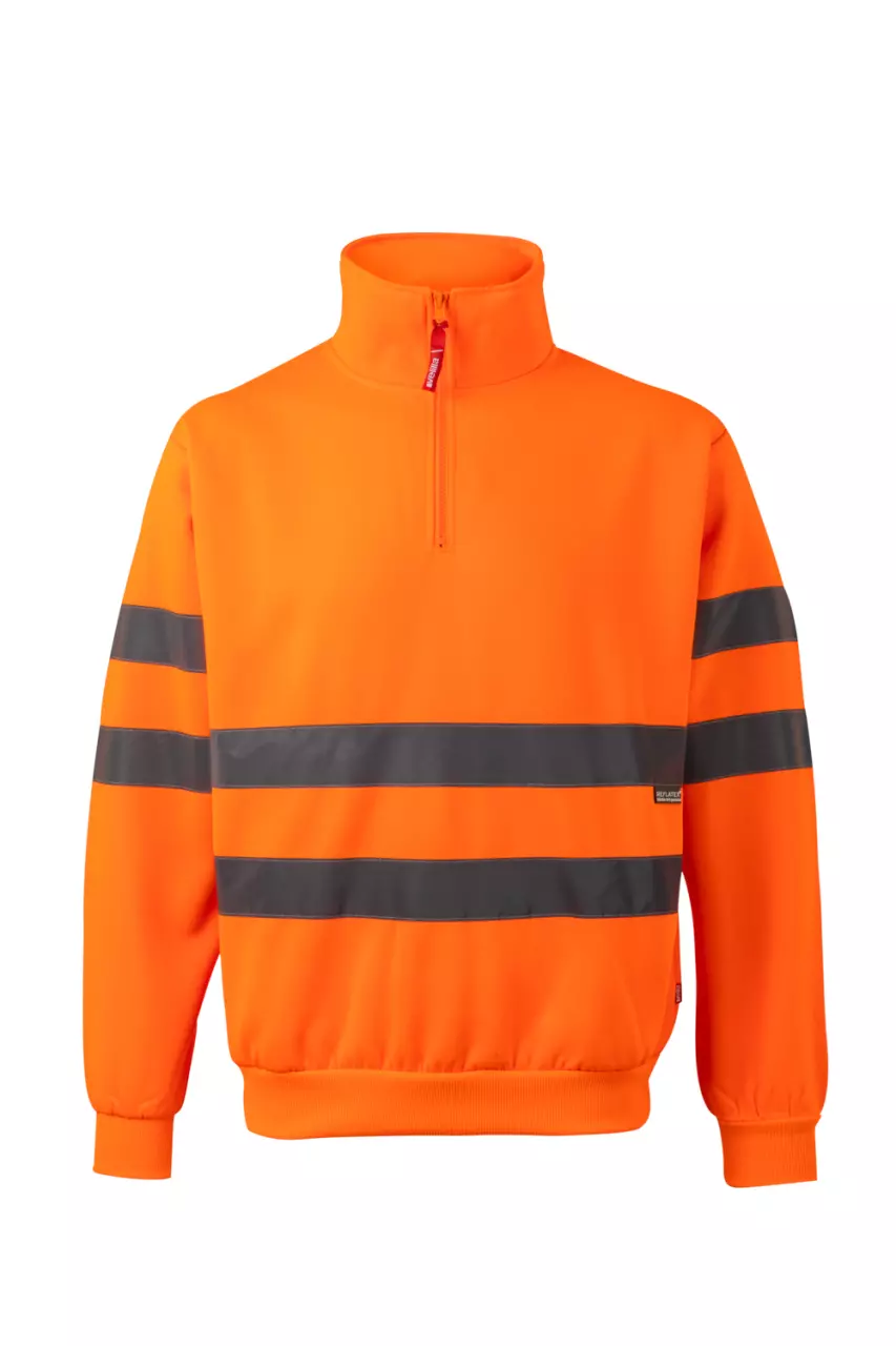  305702-19, Velilla Warnschutz-Sweatshirt, Warnschutz-Orange