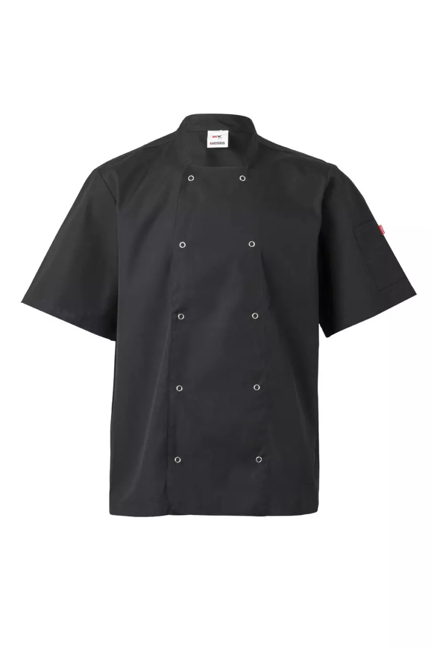Velilla 405205-00, Kurzarm-Kochjacke, Schwarz, image 1, gallery thumbnail