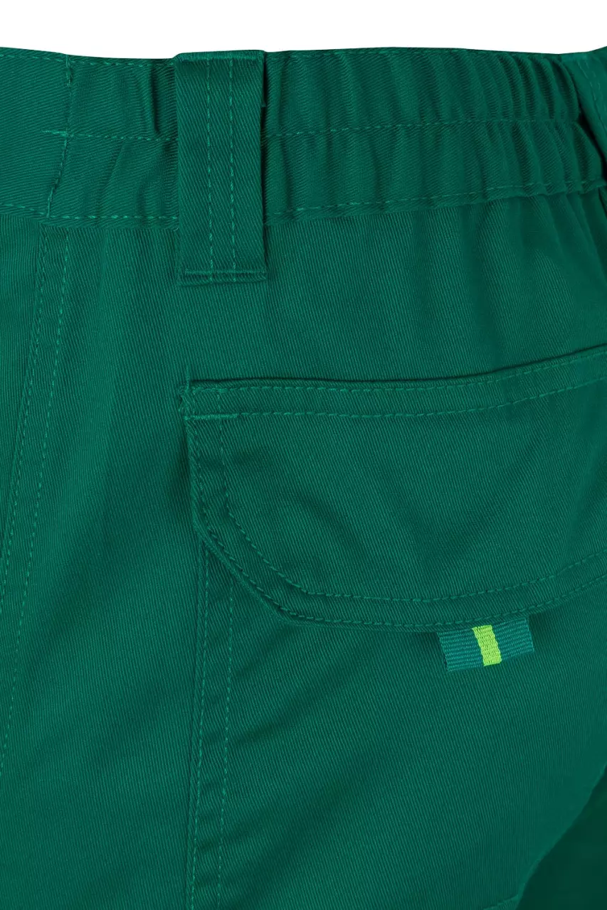 Velilla 303002S-02-20, High-Vis Work Trousers, Green/Hi-Vis Yellow, image 6, gallery thumbnail