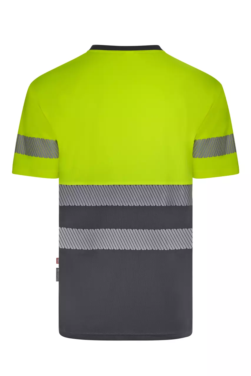 Velilla 305633-08-20, High-Vis T-Shirt, Grey/Hi-Vis Yellow, image 2, gallery thumbnail