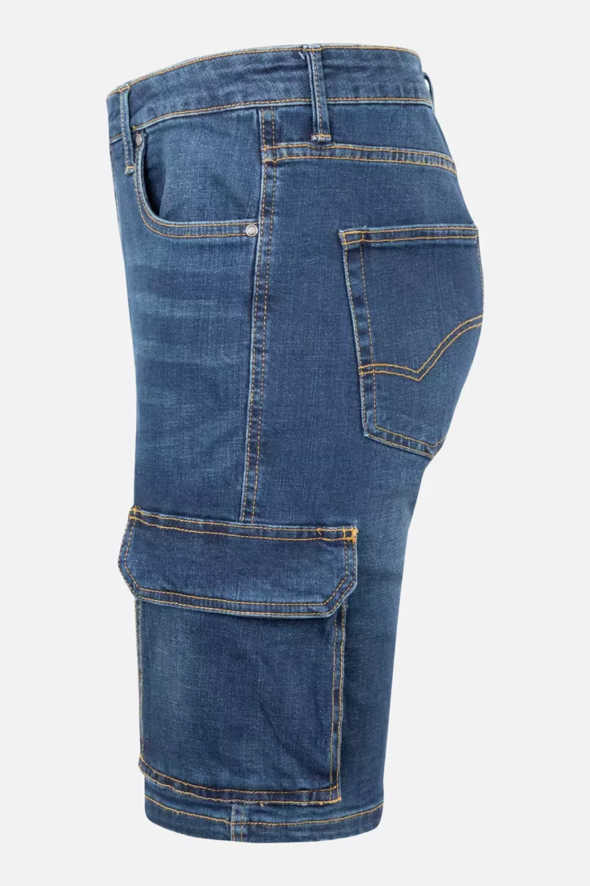 Velilla 103017S-63, Work Shorts, Blue Denim, image 5, gallery thumbnail