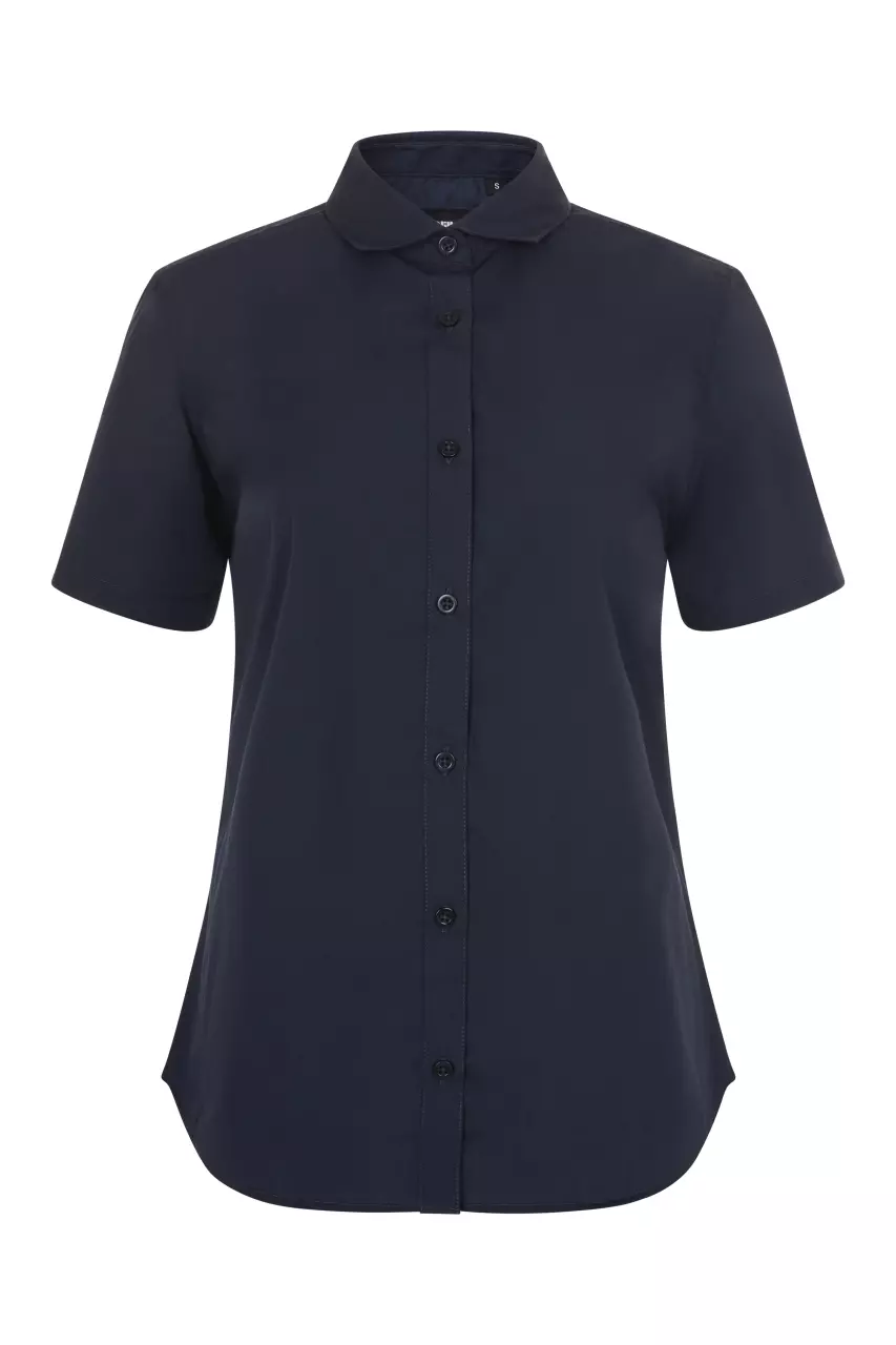 Velilla 405010-61, Kurzarm-Arbeitshemd, Marineblau, image 1, gallery thumbnail