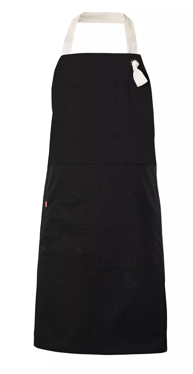 Velilla 404210B-00, Work Apron, Black