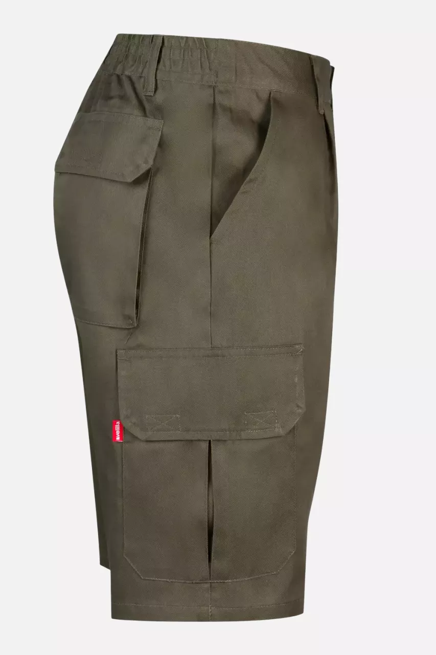 Velilla 344-03, Work Shorts, Khaki Green, image 2, gallery thumbnail
