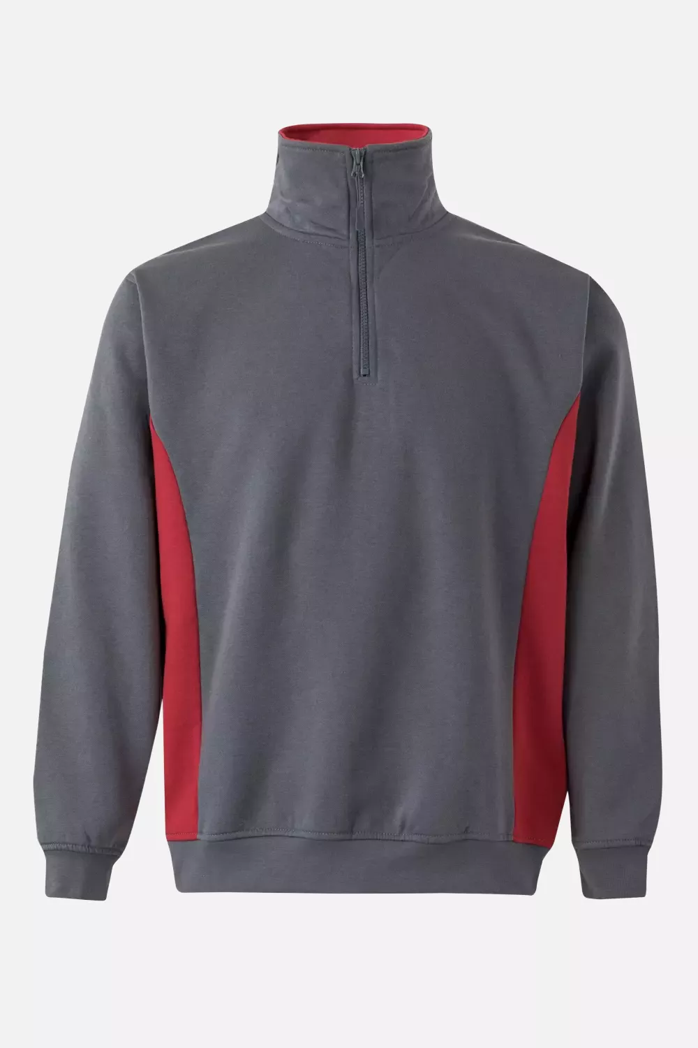 Velilla 105704-08-12, Arbeitssweatshirt, Grau/Rot, image 1