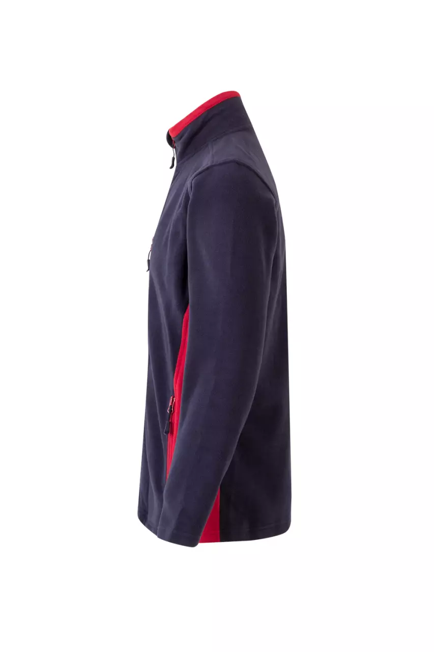 Velilla 201504-61-12, Fleece Jacket, Navy Blue/Red, image 2, gallery thumbnail