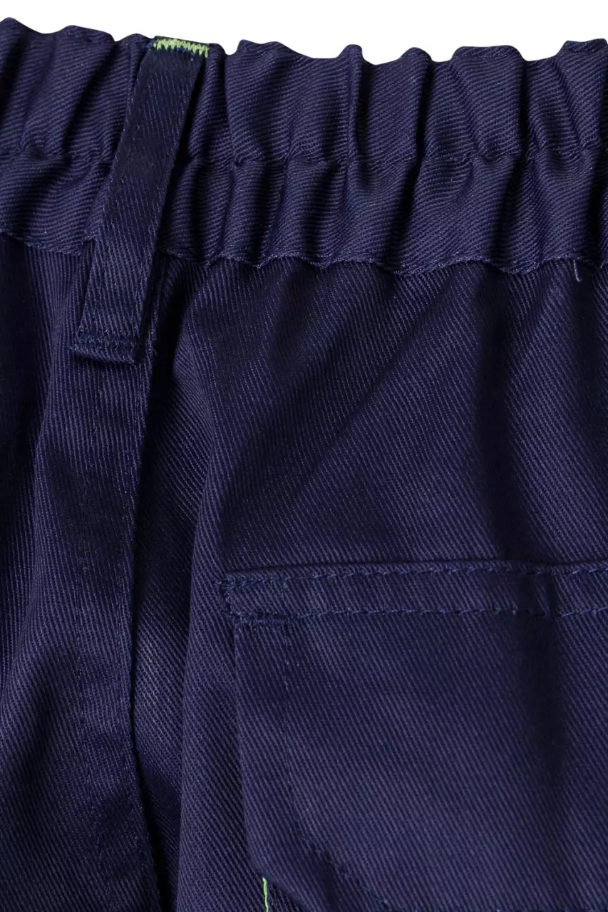 Velilla 103004-01-25, Work Trousers, Marine Blue/Lime Green, image 4, gallery thumbnail