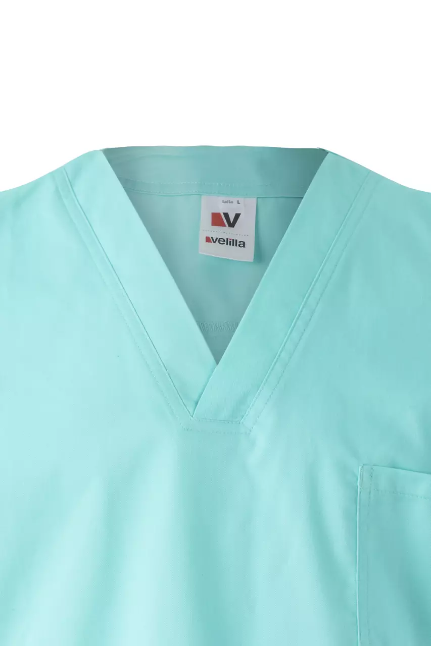 Velilla 535206S-28, Work Tunic, Light Turquoise, image 5, gallery thumbnail