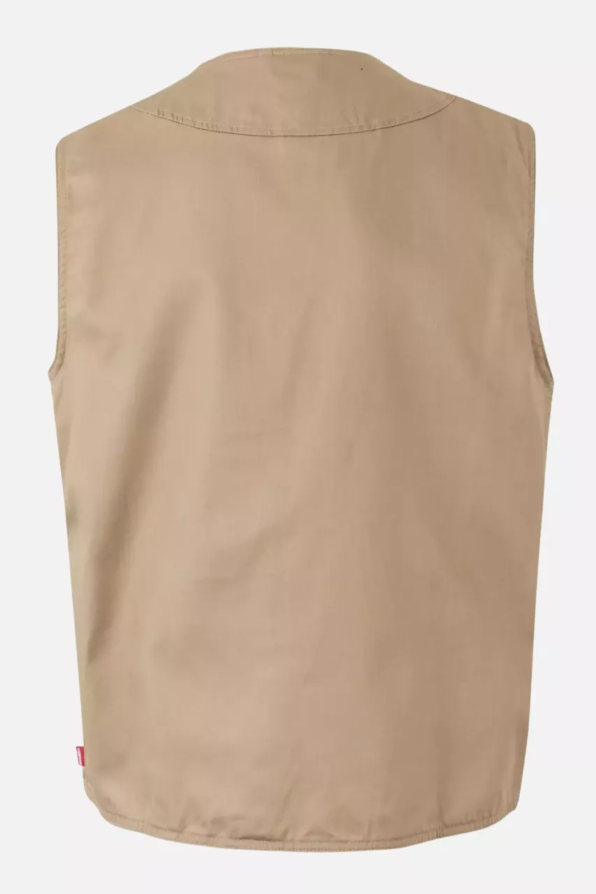 Velilla 105901-46, Work Vest, Sand Beige, image 3, gallery thumbnail