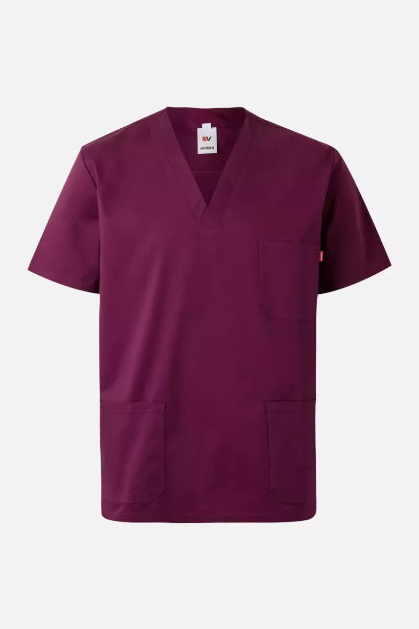 Velilla 535206S-68, Work Tunic, Aubergine, image 1, gallery thumbnail