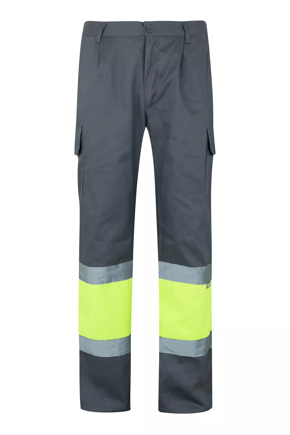 Velilla 0157-08-20, Warnschutz-Hose, Grau/Warngelb