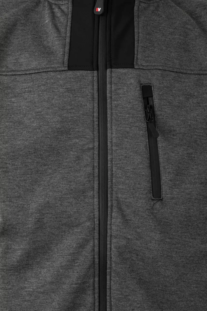Velilla 206007-78-00, Work Jacket, Heather Dark Grey/Black, image 3, gallery thumbnail