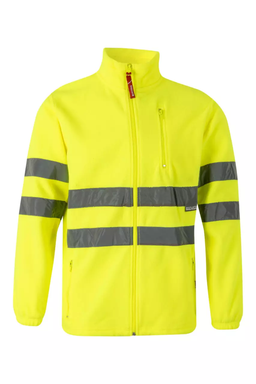 Velilla 181-20-2, High-Vis Fleece Jacket, Size 4XL/5XL, Hi-Vis Yellow, image 1, gallery thumbnail