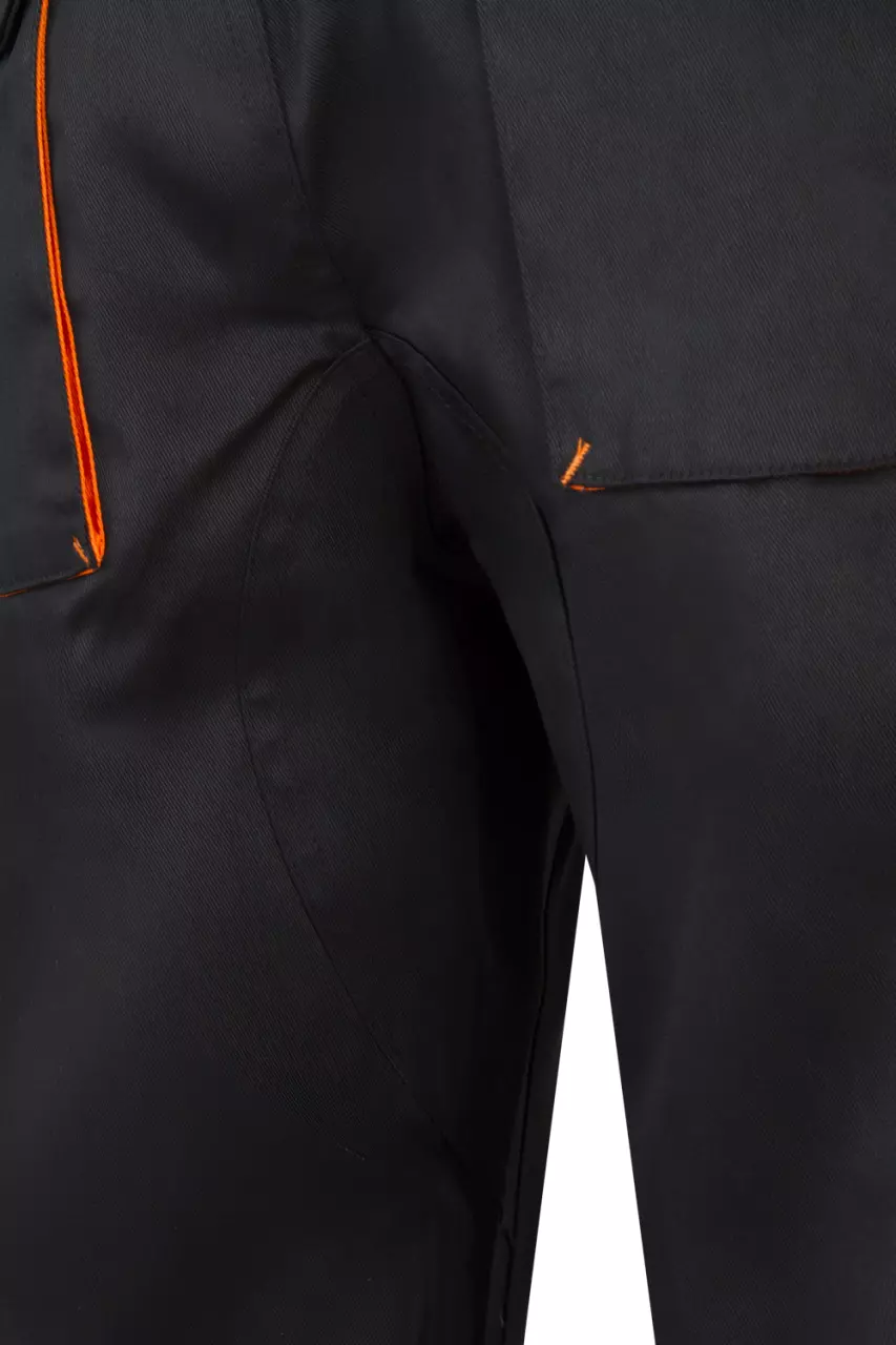 Velilla 103004-00-16, Arbeitshose, Schwarz/Orange, image 4, gallery thumbnail