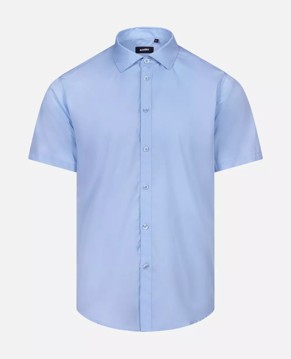 Velilla 405008-05, Short-Sleeved Work Shirt, Sky Blue, image 1, gallery thumbnail