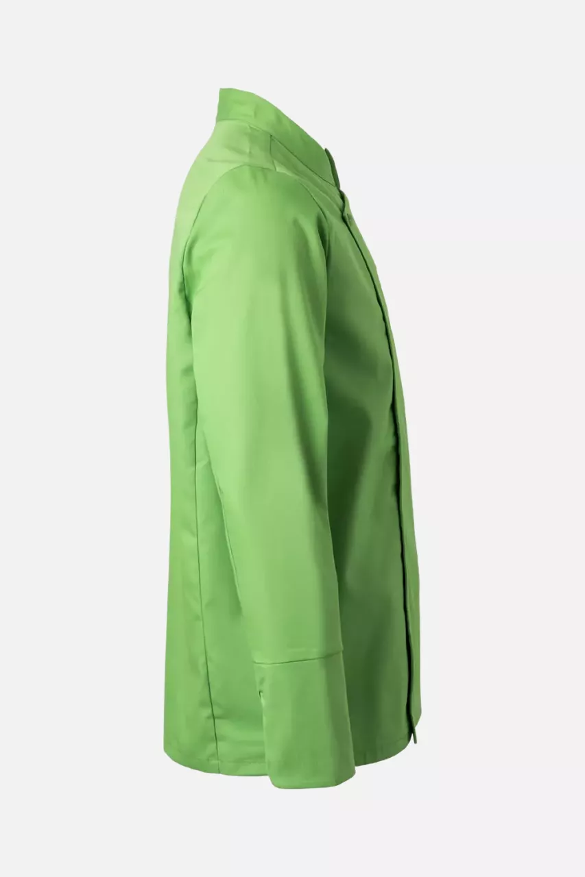 Velilla 405202TC-25, Long Sleeved Chef Jacket, Lime Green, image 5, gallery thumbnail