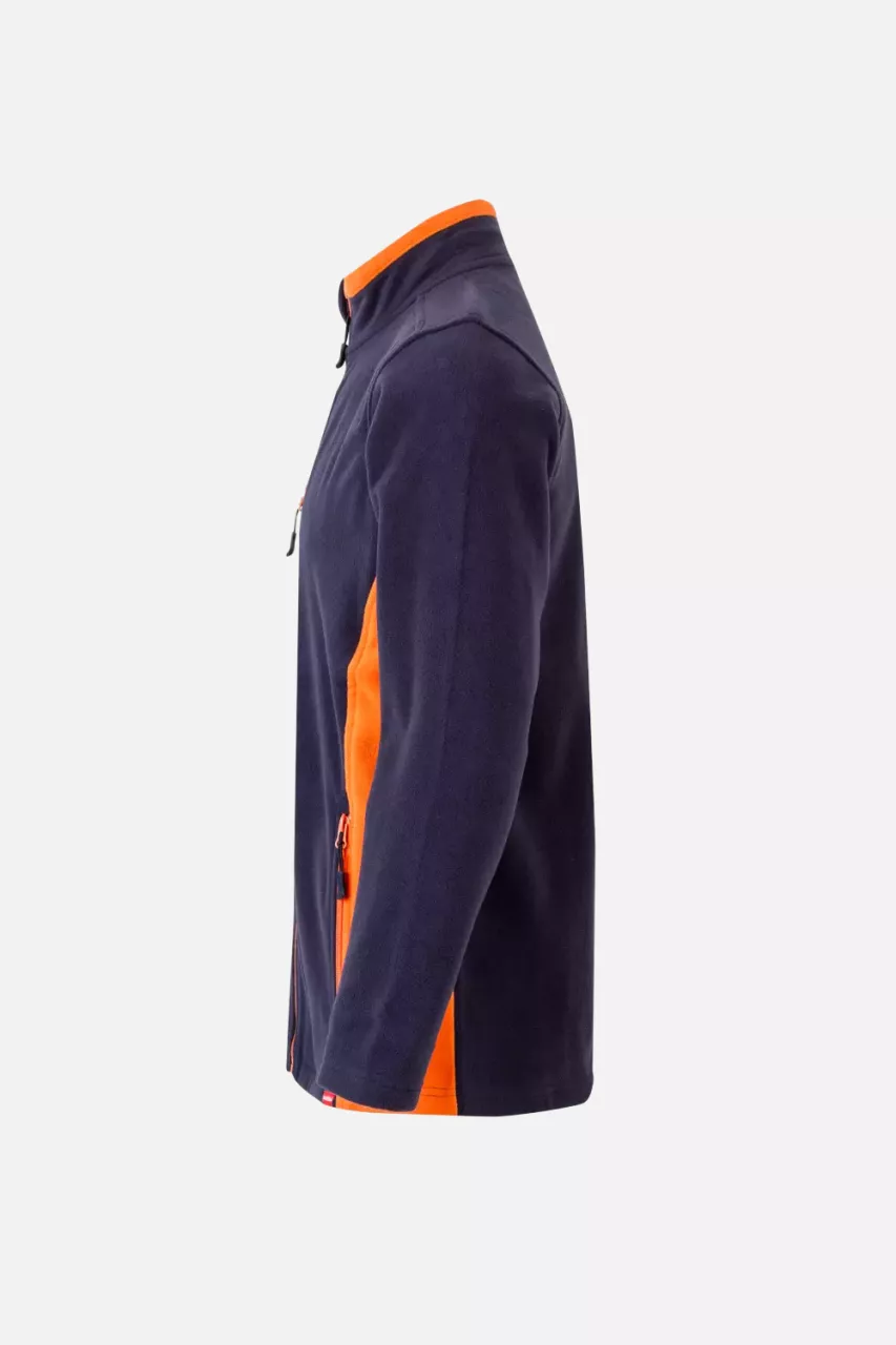 Velilla 201504-61-16, Fleece Jacket, Navy Blue/Orange, image 2, gallery thumbnail