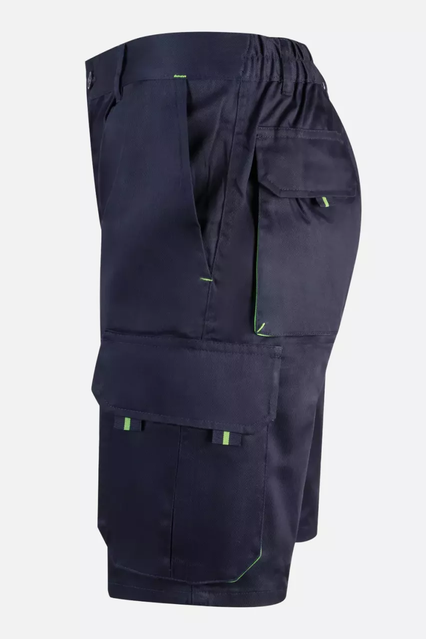 Velilla 103007-01-25, Arbeitsshorts, Marineblau/Limegrün, image 4, gallery thumbnail