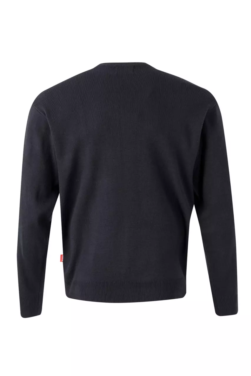 Velilla 105-01, Rundhals-Pullover, Marineblau, image 2, gallery thumbnail